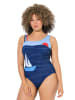 Ulla Popken Badeanzug in dunkelblau