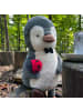 Mr. & Mrs. Panda Kuscheltier Pinguin Marienkäfer mit Spruch in Grau Pastell