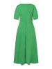 More & More feminines Baumwollmix- Maxikleid in green