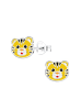 Alexander York Ohrstecker TIGERKOPF in 925 Sterling Silber, 2-tlg. in yellow