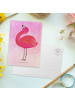 Mr. & Mrs. Panda Wanddeko Flamingo Stolz ohne Spruch in Aquarell Pink