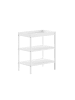 58 aufm Kessel WICKELREGAL Kara-lynn 79x50x95 aus Buche Massivholz Farbe Weiß