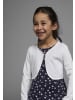 Kidsworld Bolero, Kleid & Leggings in marine-gemustert-weiß