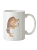 Mr. & Mrs. Panda Kaffeetasse Igel Wein ohne Spruch in Weiß