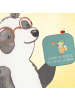 Mr. & Mrs. Panda Glasuntersetzer Jagdhorn Magie mit Spruch in Meeresbrise