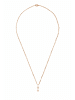 Gemshine Halskette mit Anhänger Hantel in rose gold coloured