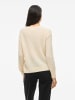 Vila Strickpullover in Sandshell