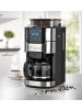 Barista Kaffeemaschine mit Mahlwerk 900W Edelstahl/schwarz mit Glaskanne Schwarz