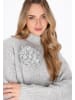 DreiMaster Vintage Women Sweater in grey melange