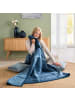 LOOKS by Wolfgang Joop Jacquard, Baumwollmischung Wohndecke in blau