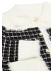 CARNEA Damen Strickjacke in Wollweiss Schwarz