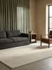 KADIMA DESIGN Teppich Kurzflor Uni rutschhemmend pflegeleicht Wohnzimmer Flur in Beige