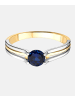 Diamant L'éternel Verlobungsring aus 375 Gelbgold mit Saphir