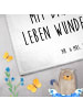 Mr. & Mrs. Panda Gästehandtuch Turteltauben Liebe mit Spruch in Weiß