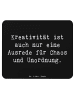 Mr. & Mrs. Panda PC Mauspad Spruch Kreativität und Chaos mit Spruch in Schwarz