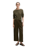 Marc O'Polo Lederhose im Culotte-Stil relaxed in Mossy Earth