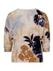 Betty Barclay Strickpullover mit Fledermausärmeln in Beige/Blau