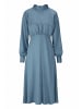 Hessnatur Hessnatur Kleid Midi tailliert aus LENZING™ ECOVERO™ Viskose in kristallblau