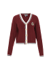 DreiMaster Maritim Women Cardigan in wine red navy offwhite