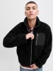 Jack & Jones Teddyfell Jacke in Black