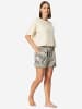 Schiesser Pyjamashorts Mix Relax in schwarz, beige