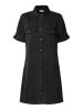 Noisy may Midi Denim Dress Modisches Kurzarm Jeans Kleid NMNEW in Schwarz-2