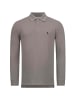 U.S. Polo Assn. Longsleeve USJayson – Herren Langarm Poloshirt mit Logo-Stickerei in Dunkelgrau-Navy