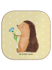 Mr. & Mrs. Panda Tischuntersetzer Igel Blumen ohne Spruch in Gelb Pastell