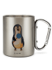 Mr. & Mrs. Panda Kaffeebecher Pinguin Lolli ohne Spruch in Silber