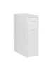 relaxdays Nischenschrank in Weiß - (B)20 x (H)61,5 x (T)45 cm