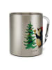 Mr. & Mrs. Panda Kaffeetasse Pinguin Weihnachtsbaum ohne Spruch in Silber