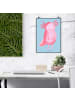 Mr. & Mrs. Panda Bild Axolotl Glücklich ohne Spruch in Blau Pastell