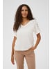 Cream Kurzarm-Bluse CRSuny Loose fit in Snow White
