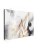 MuchoWow Leinwand bilder Abstrakte Kunst weiß gold (BxH)