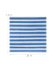 relaxdays Zaunblende in Blau/ Weiß - (B)30 x (H)1,2 m