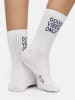 Nur Die  Freizeitsocken Statement Socken mit Stickerei in Mix lila