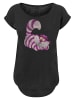 F4NT4STIC Long Cut T-Shirt Alice in Wonderland Cheshire Cat in schwarz