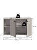 ebuy24 Schuhschrank Station Kaschmir 106 x 37 cm