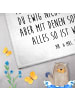 Mr. & Mrs. Panda Gästehandtuch Eisbär Umarmen mit Spruch in Weiß