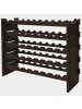 relaxdays Weinregal in Braun - (B)85 x (H)68 x (T)25,5 cm