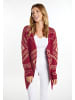 usha FESTIVAL Damen Strick Cardigan in Dunkelrot Gold