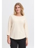 Fransa Strickpullover halbarm FRSINJA Loose fit in Whisper White