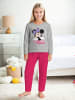Disney Disney Minnie Mouse Schlafanzug Pyjama Set Langarm Oberteil in grau/pink