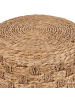 Beliani Pouf BASSLET in Naturfarben/Beige - (W) 40 x (H) 40 x (L) 40 cm