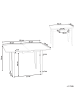 Beliani Esszimmertisch MASELA in Braun - (W) 60 x (H) 76 x (L) 90 cm