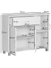 FineBuy Sideboard in Weiß / Spanplatte / 90x30x75