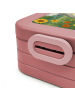 Mr. & Mrs. Panda Bentobox Chinchilla Blume Design ohne Spruch in Rot Pastell