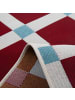 NAZARRUGS Teppich Positano in Bordeauxrot