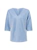 s.Oliver Sweatshirt in blau weiß