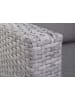 MCW Poly-Rattan Sofa-Garnitur A29 aus zwei 3er-Sofas, Hellgrau Kissen grau